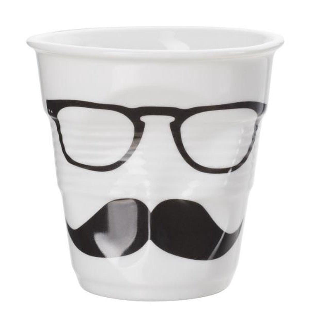(648584) CAPPUCCINO CRUMPLE TUMBLER WHITE MONSIEUR