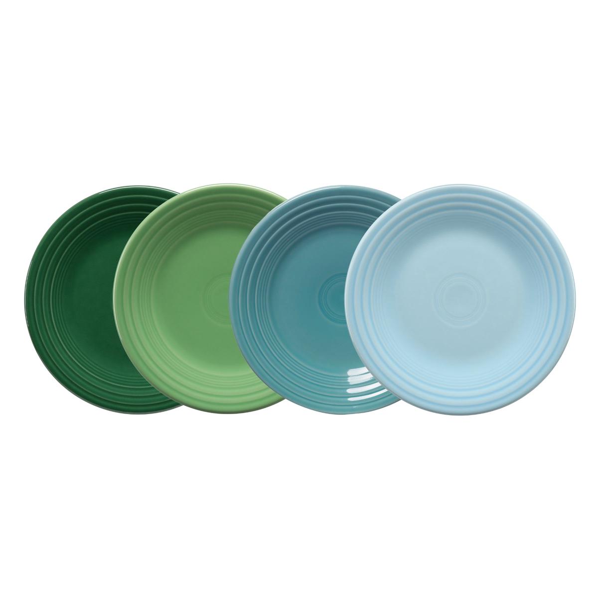 Mixed Aegean Classic Rim 9 Inch Luncheon Plate Set of 4