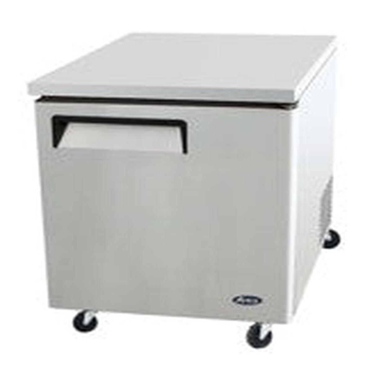 184 Ltr Single Door UnderCounter Freezer with Shelf and Castors