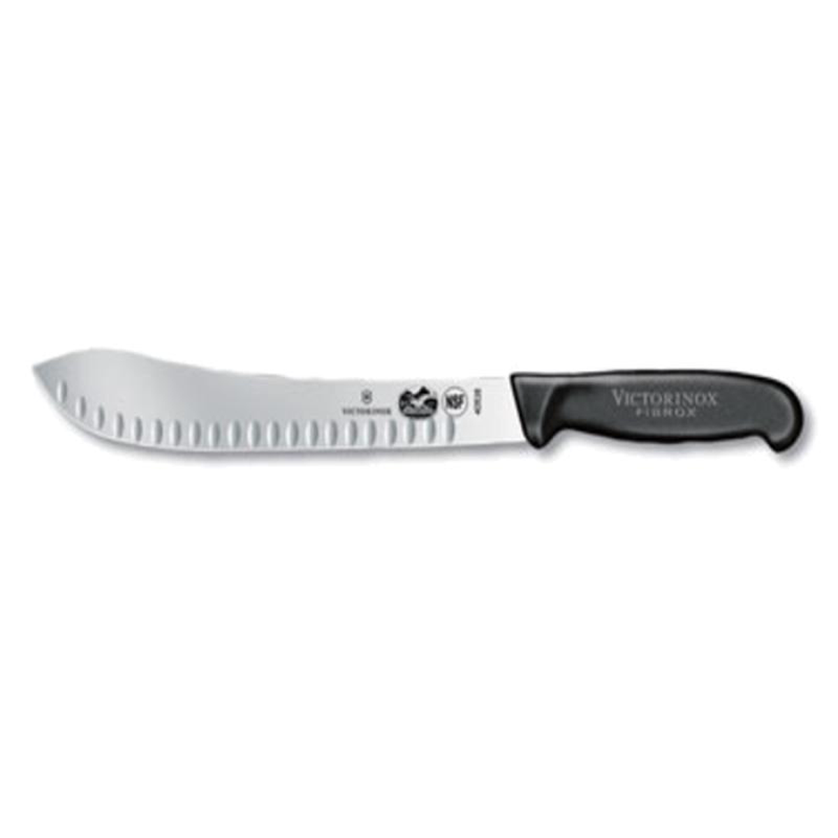 5742325 Victorinox 108221 Granton Edge Butcher Knife w Black Fibrox Handle