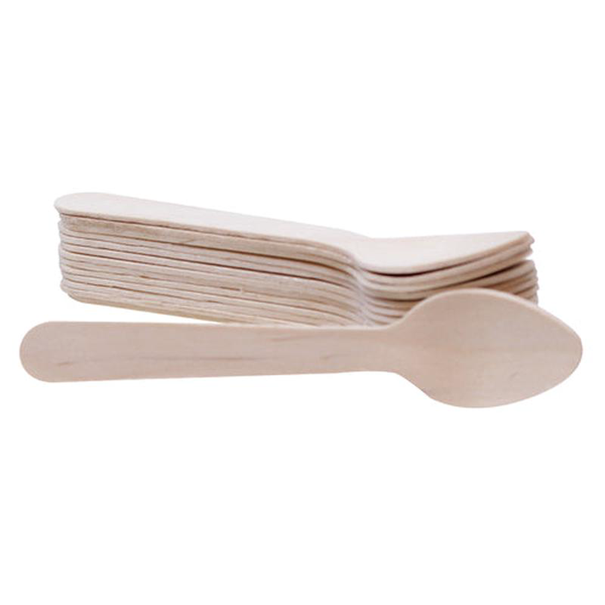 BAMSP425 Tablecraft 4-148221 Disposable Pinewood Spoon