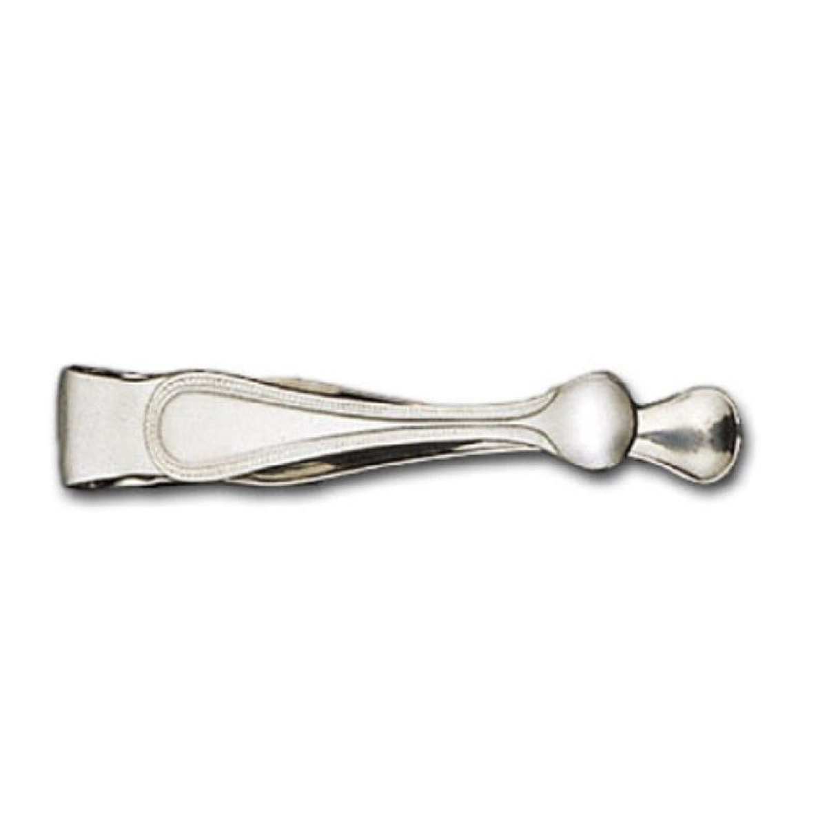 1880 Hospitality V012MTSF 4-34 Inch Silver-plated Sugar Tongs with Curved Border