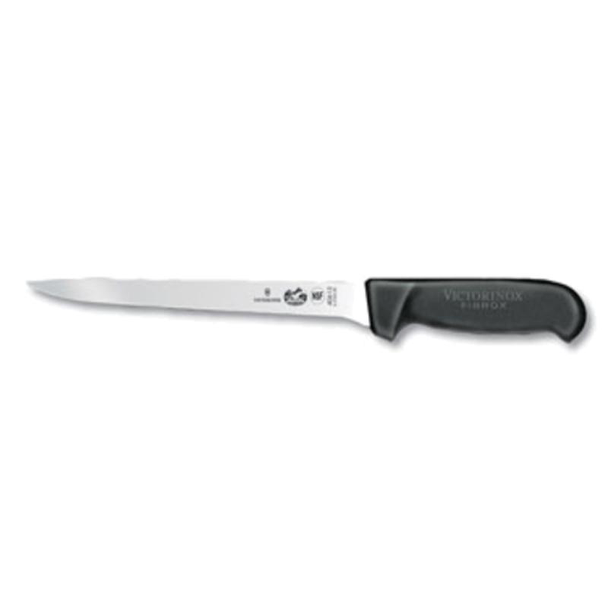 5376320 Victorinox 88221 Straight Flexible Boning Knife w Black Fibrox Handle