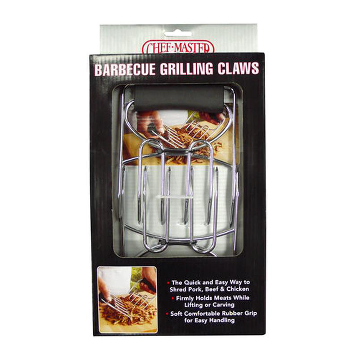 40209CM Chef Master Rubber Grip Handles Chef-Master Grilling Claws 8211 Pack