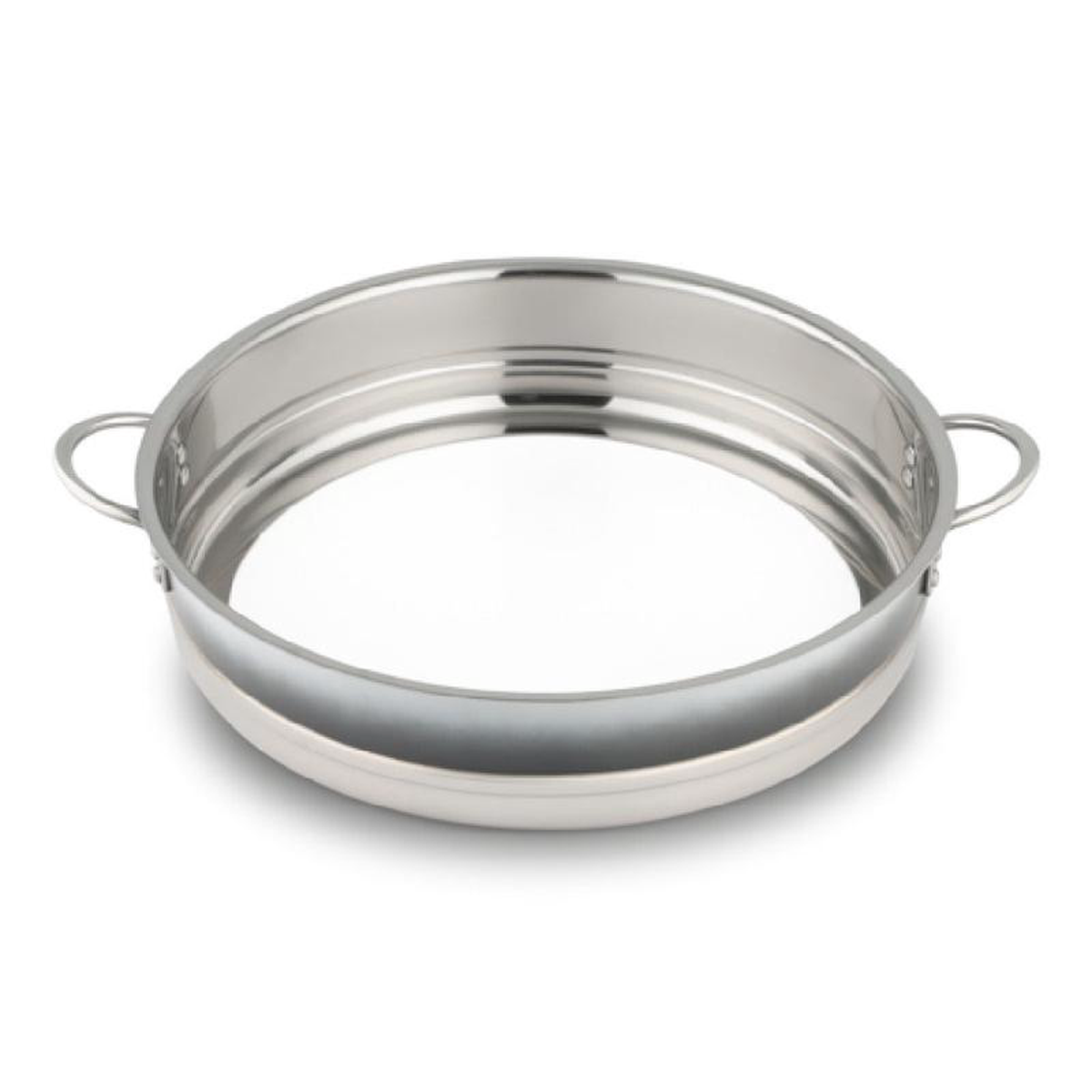 Bon Chef 72032-BL-OM-S 14 34 Inch Diameter Ombre Pot Without Cover Shadow Gray