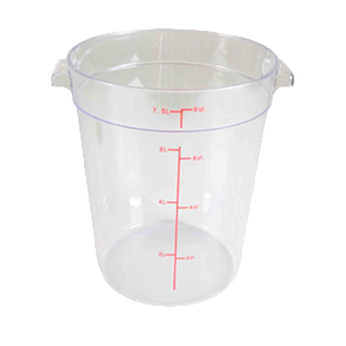 PLRFT308PC Thunder Group 8 Qt Clear Round Food Storage Container