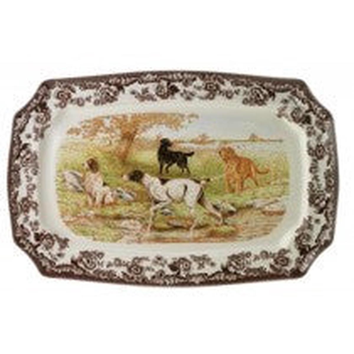 Spode Woodland All Dogs Rectangular Platter 175