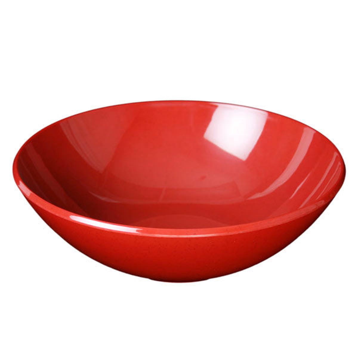 11 Melamine Round Bowl 3-12H 96oz Passion Red