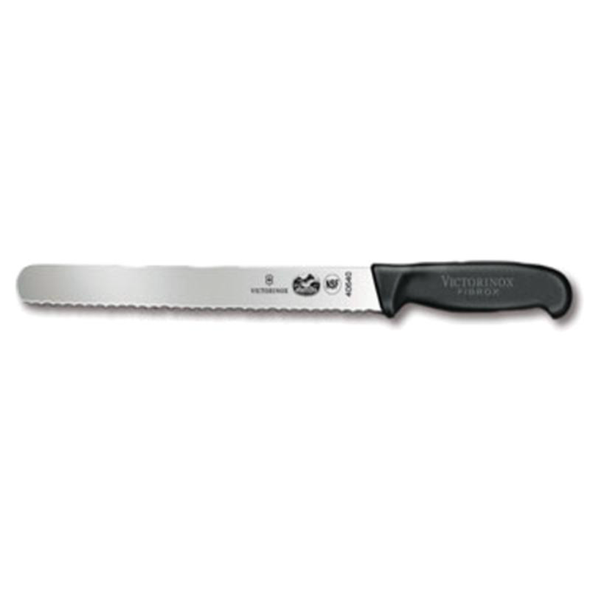 5423325 Victorinox 108221 Wavy Edge Slicer Knife w Black Fibrox Handle