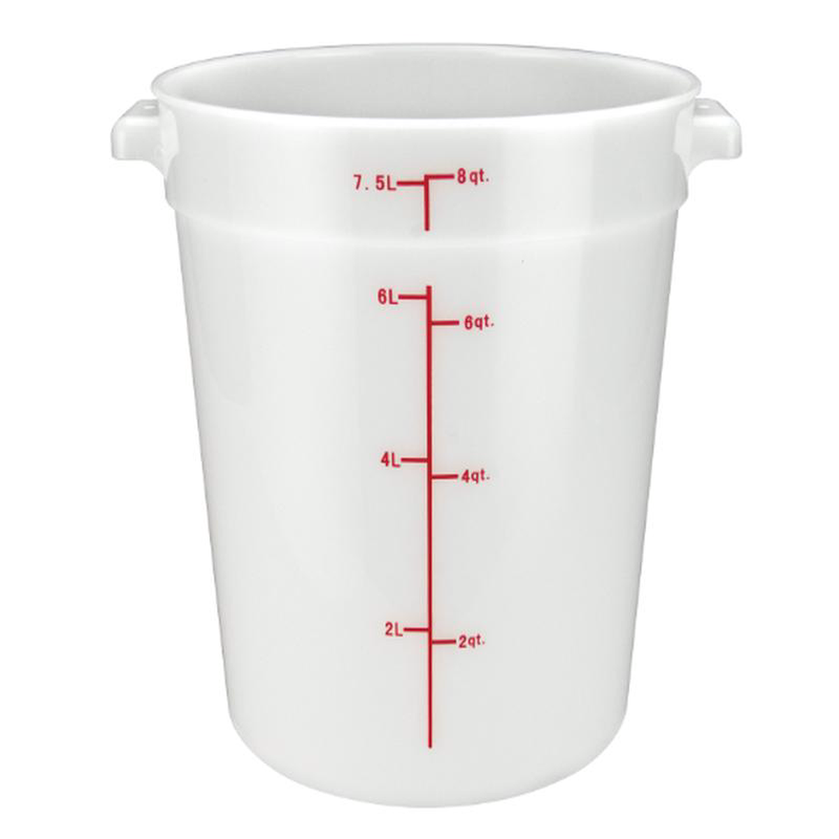 ERC8T Cresco Resco Round Food Container 8 qt Translucent