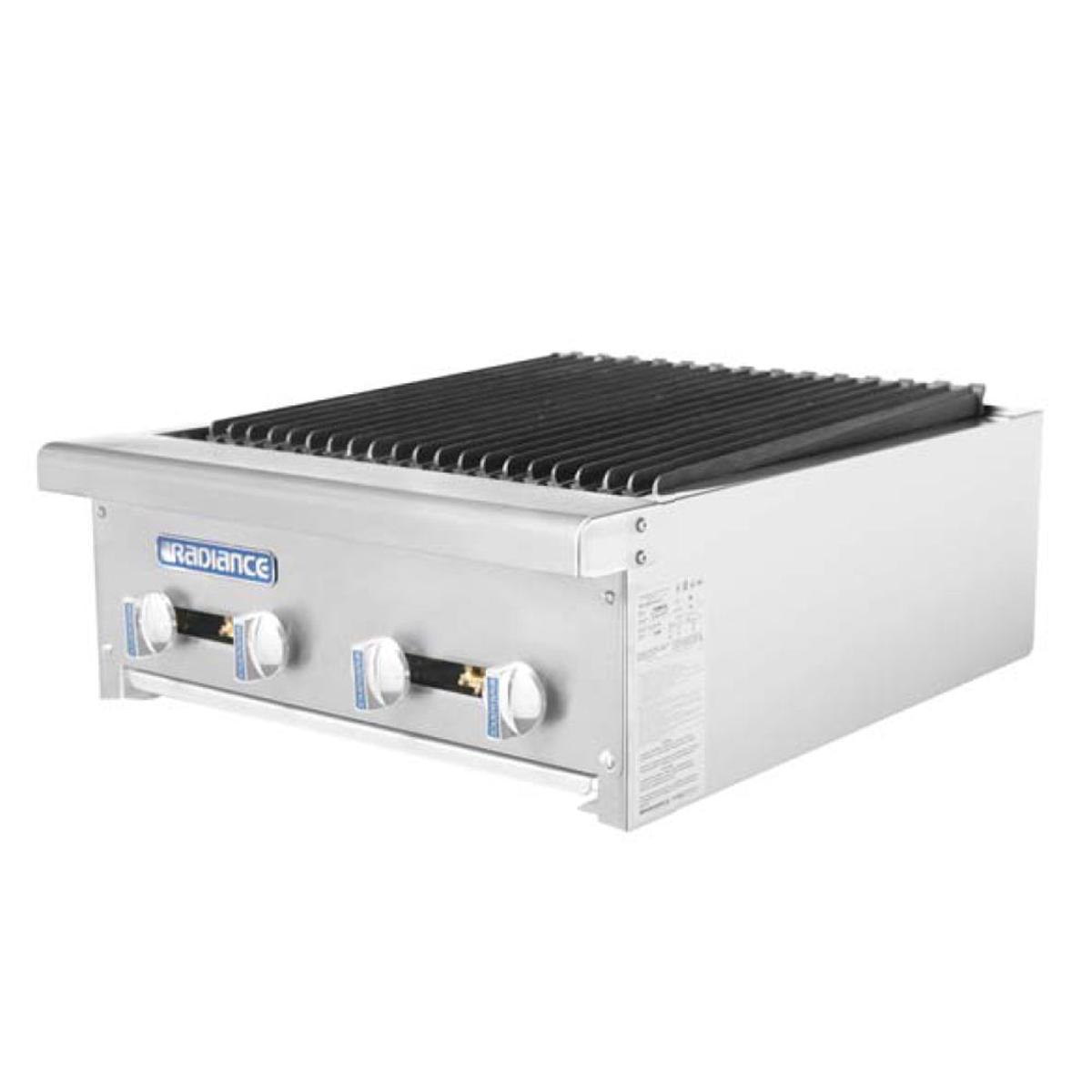 Turbo Air Radiance Charbroiler 4 Burners Countertop 24Wx29-12D