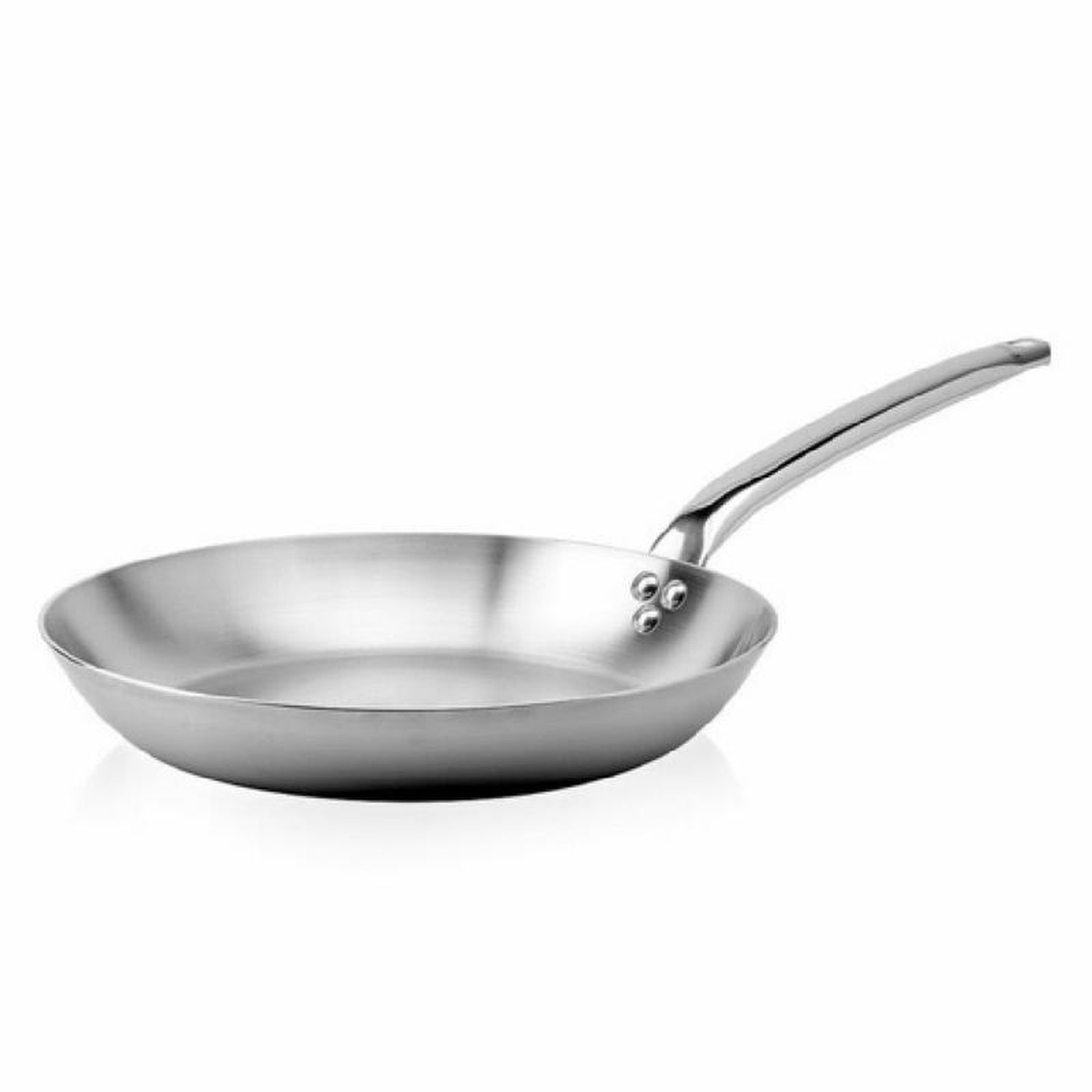 JB Prince S482 32 126 Inch Brushed Finished Stainless Steel Fry Pan
