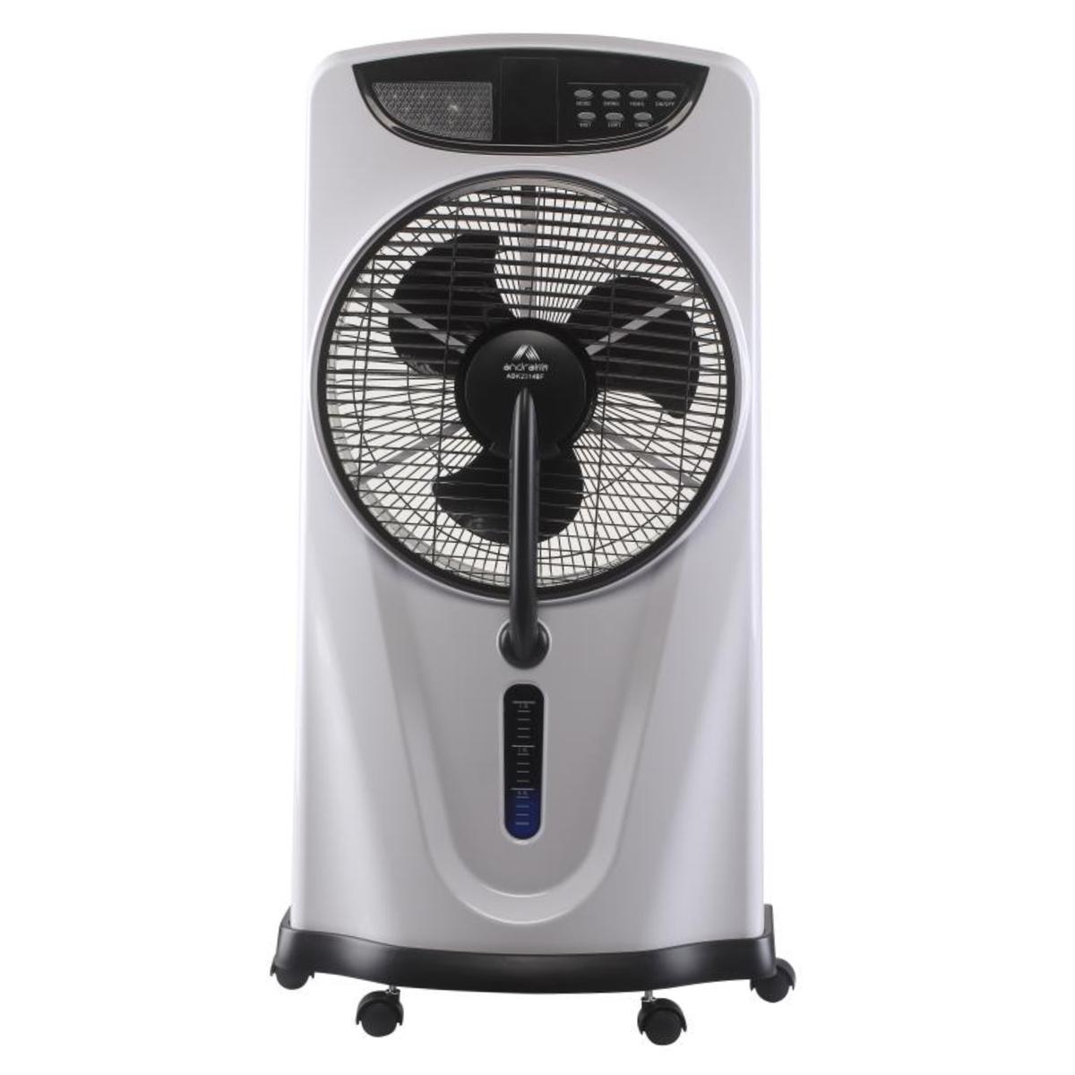 Silver crest Rechargeable Electric Water Mist Fan Powerful Portable Outdoor and indoor Air Mist Fan with Remote Control