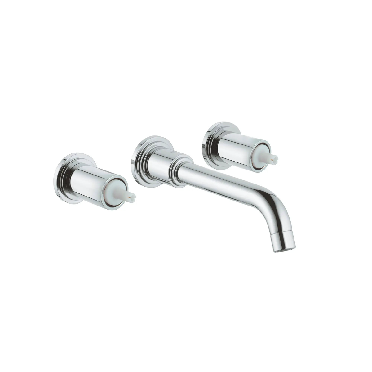2-Handle 3-Hole Wall Mount Vessel Bathroom Faucet - 12 GPM