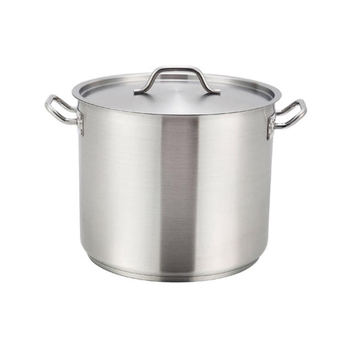 SST-32 Winco 32 Qt Stainless Steel Stock Pot w Lid