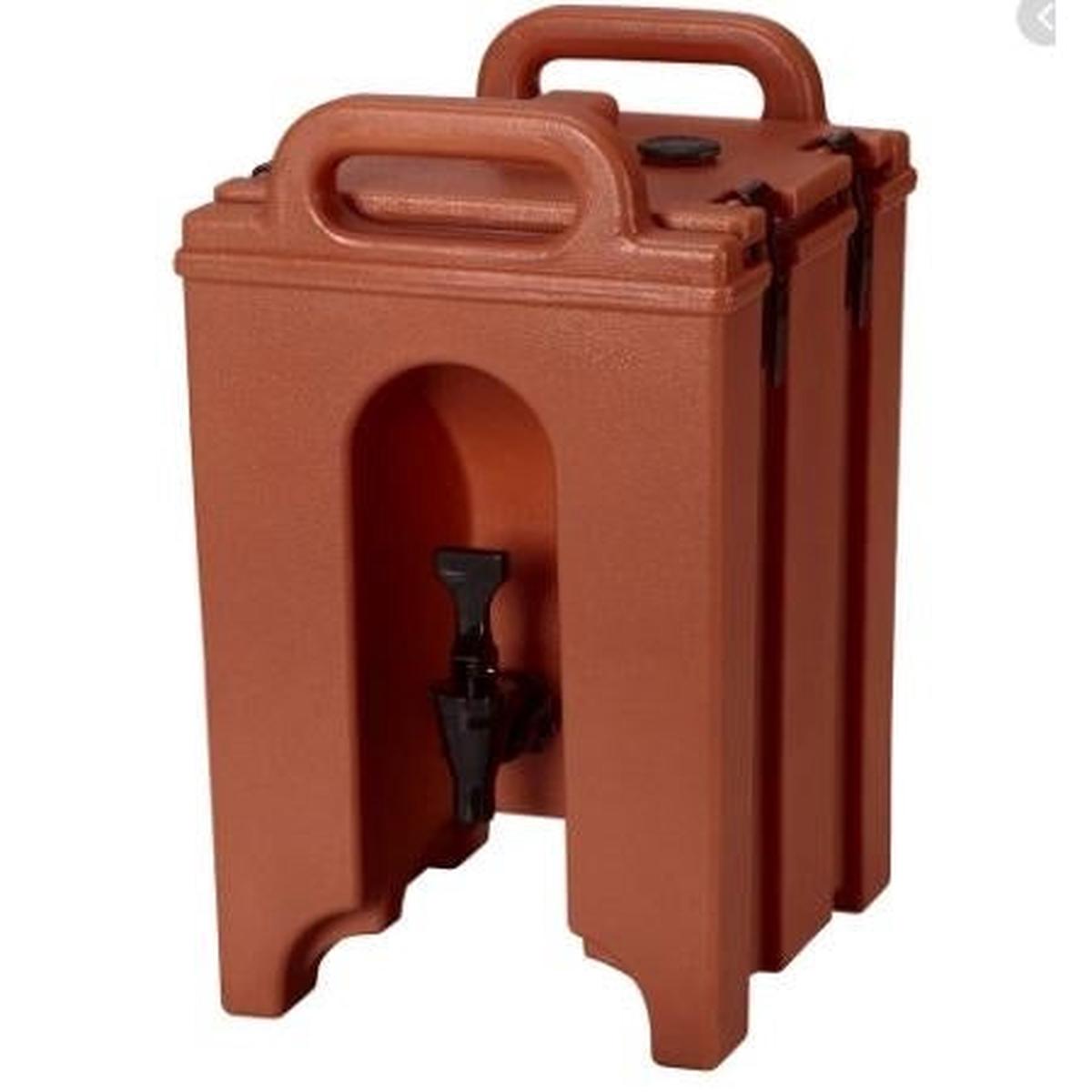 CAMBRO CAMTAINER INSULATED BEVERAGE DISPENSER - BRICK RED