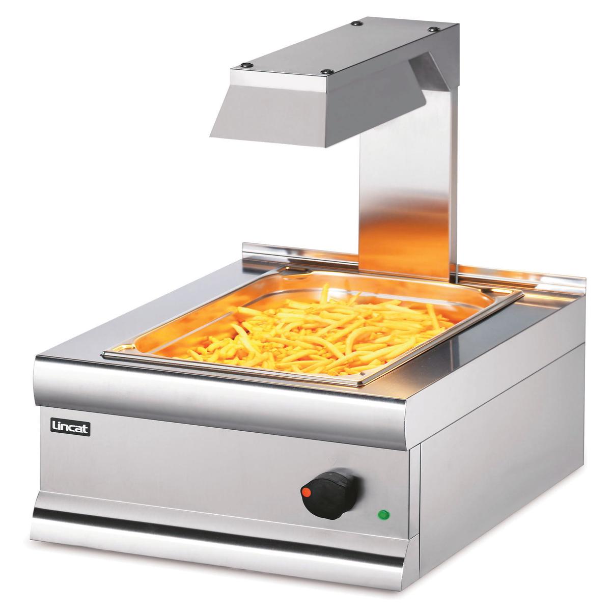 Electric Countertop Chip Scuttle with Overhead Gantry - W 450 mm