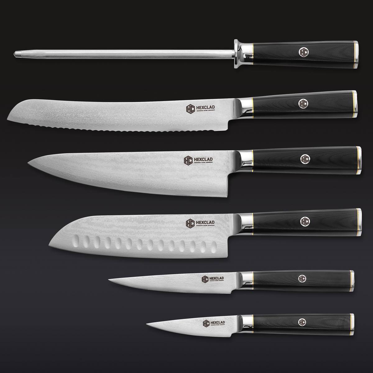 Master Series Damascus Steel Knife Set 6-pc