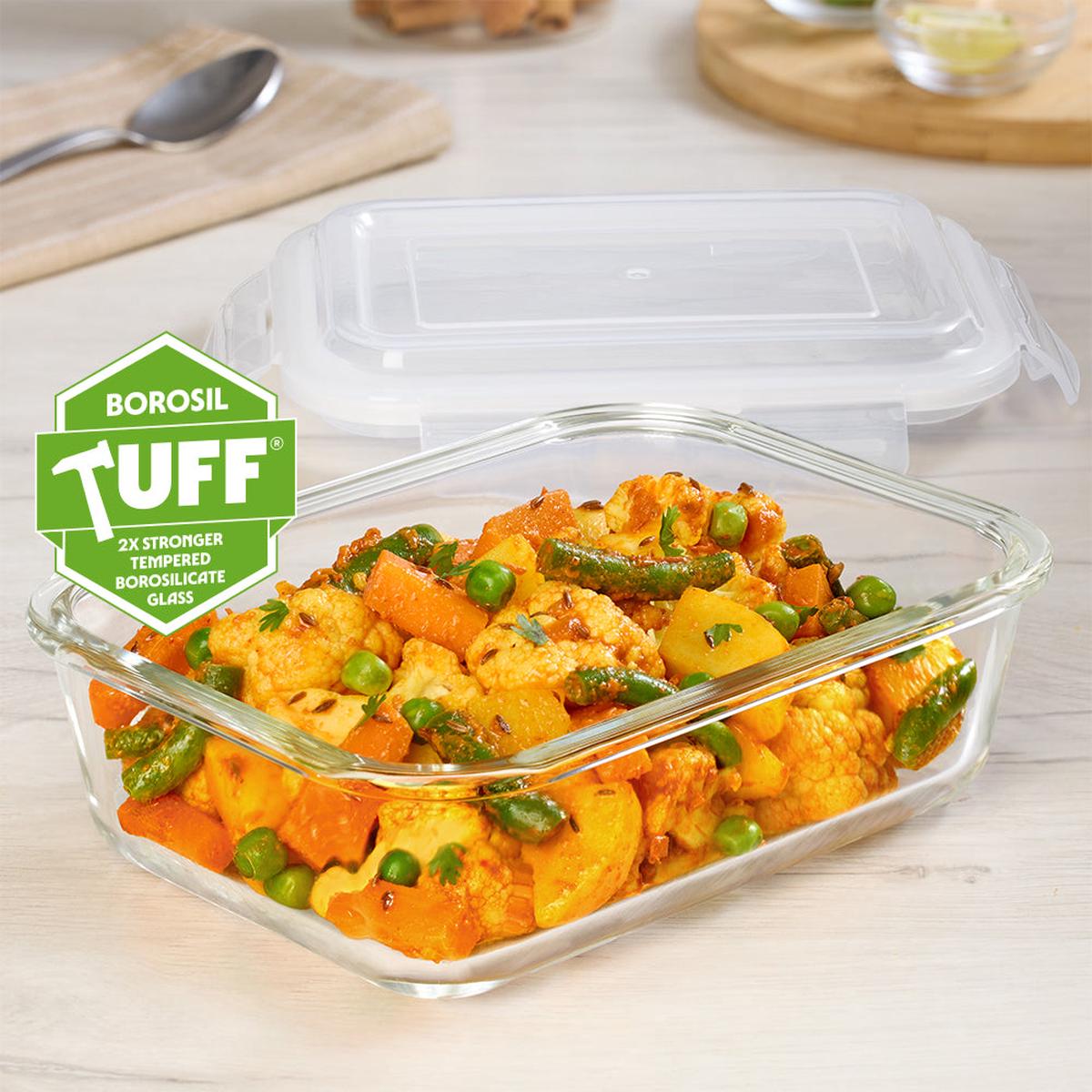Tuff-Glass Klip n Store Rectangular Container