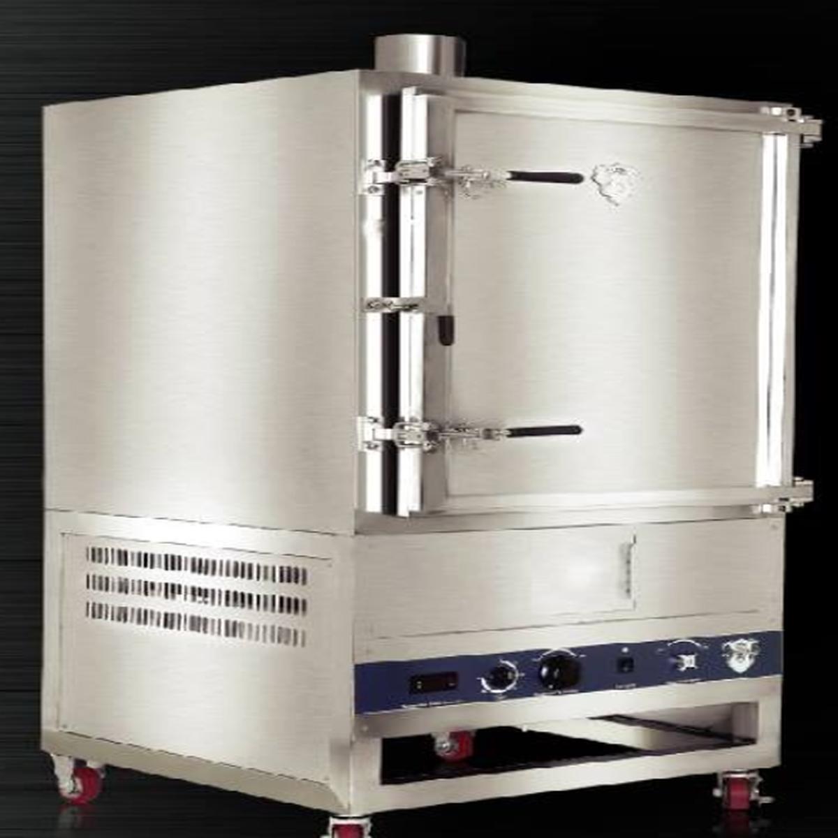 STEAM HEAT MANDI OVEN GAS DIM 100 H CM SIZE XXL LAMB COOKING CAPACITY 25 PCS CHICKEN COOKING CAPACITY 250 PCS APPROXIMATELY FEATURES LOW PRESSURE GAS (28 kPa) FULL SS EXTERIOR AND