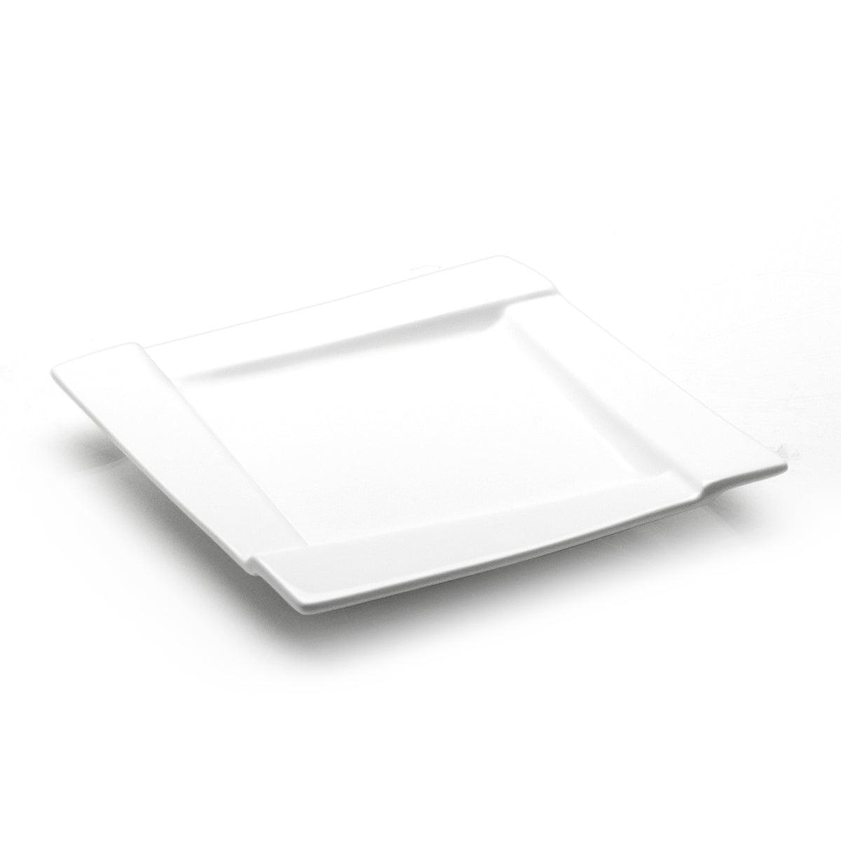 10 Square Plate White