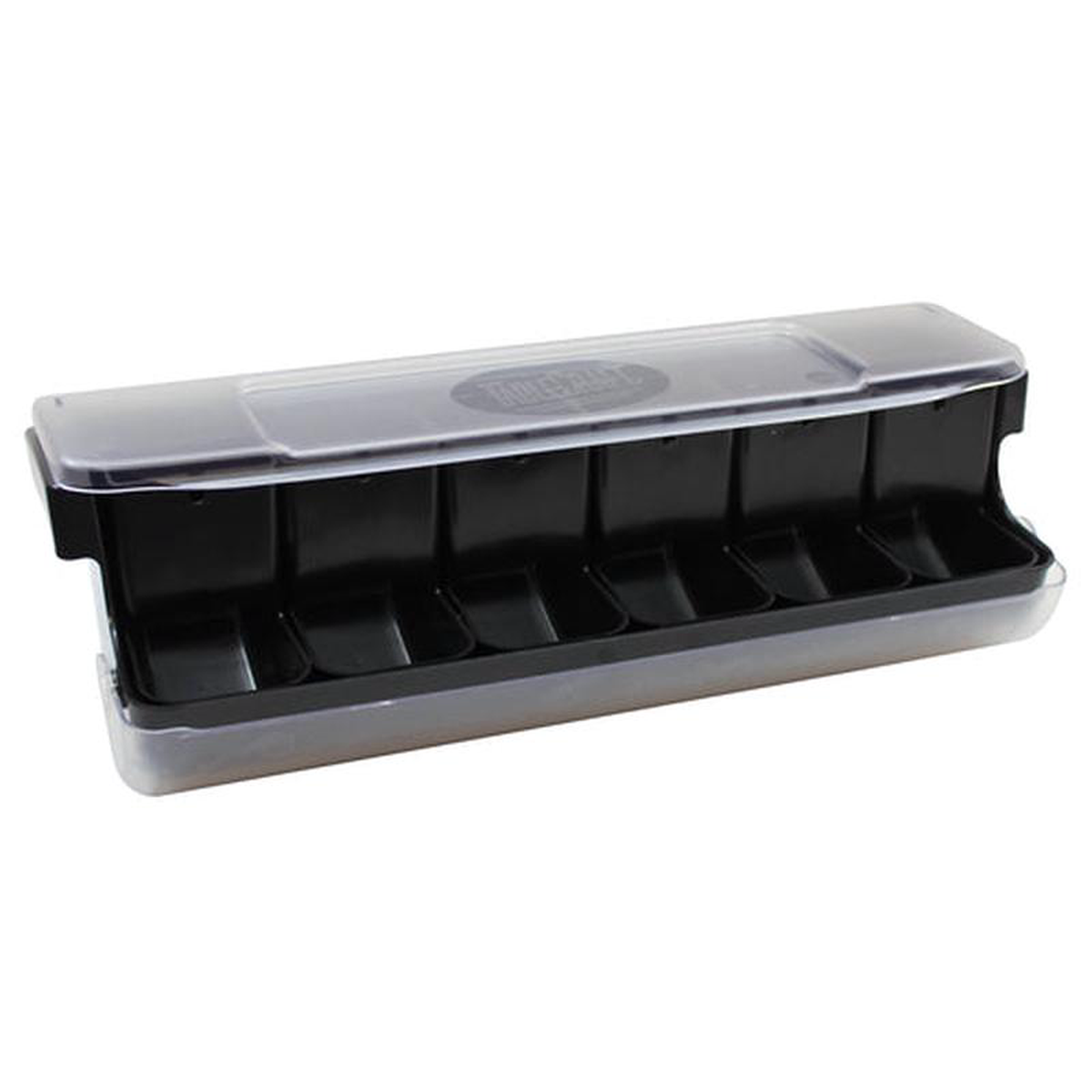 BCD6000BK TableCraft Products First In First Out Garnish Center 375 Quart Capacity (6) 125 pints 2025 x 6625 x 658221 Black (PATENT 9936822)