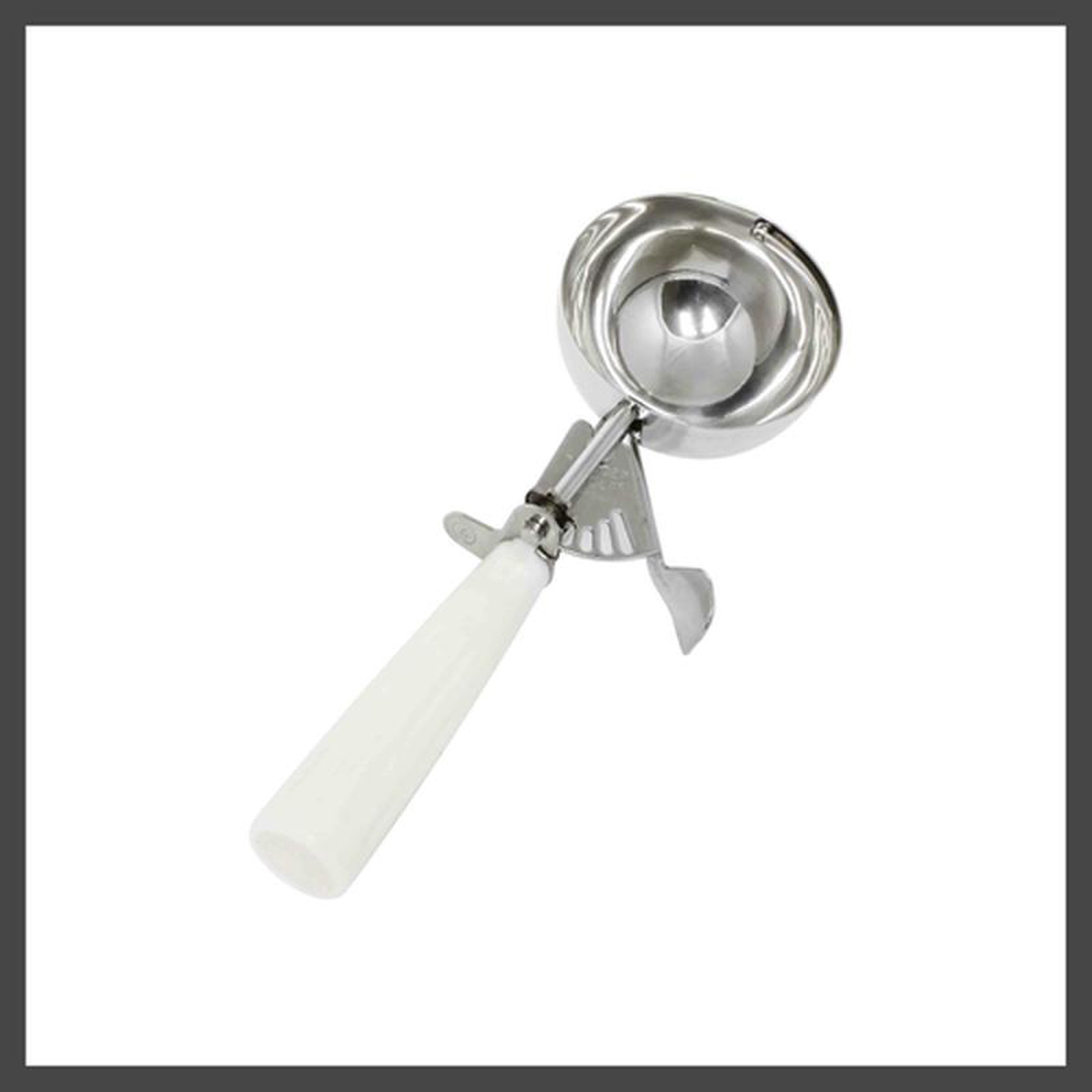 SLDS006 Thunder Group 5-13 Oz White Ice Cream Disher