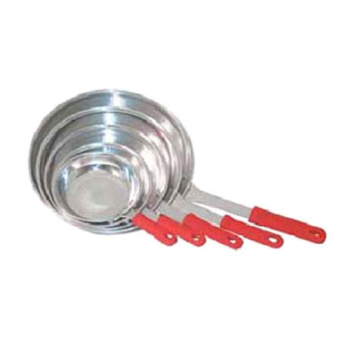Admiral Craft HER-8FP4 8 Inch Fry Pan with Red Silicone Sleeve Aluminum