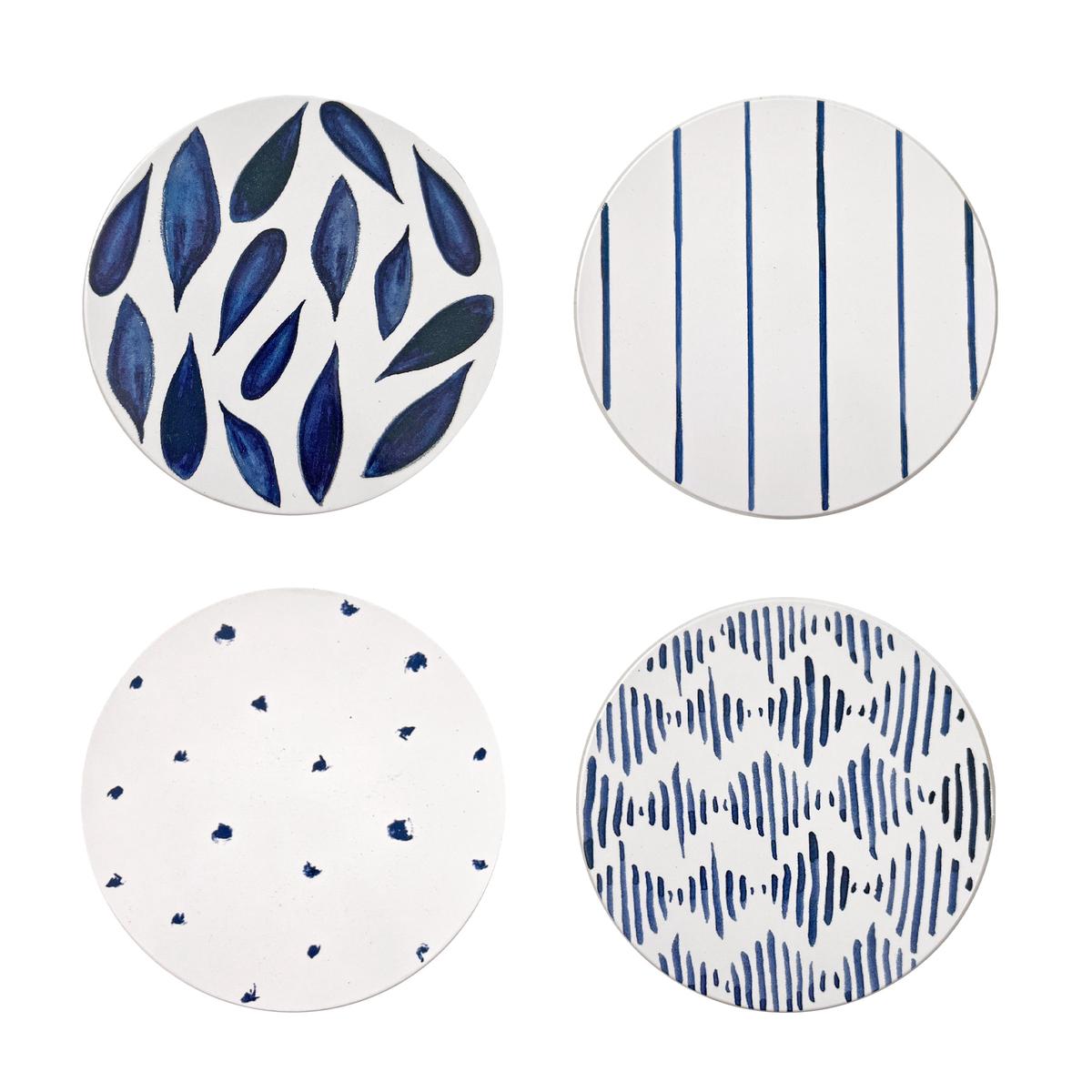 Blue Bay Corkback Coasters Set of 4