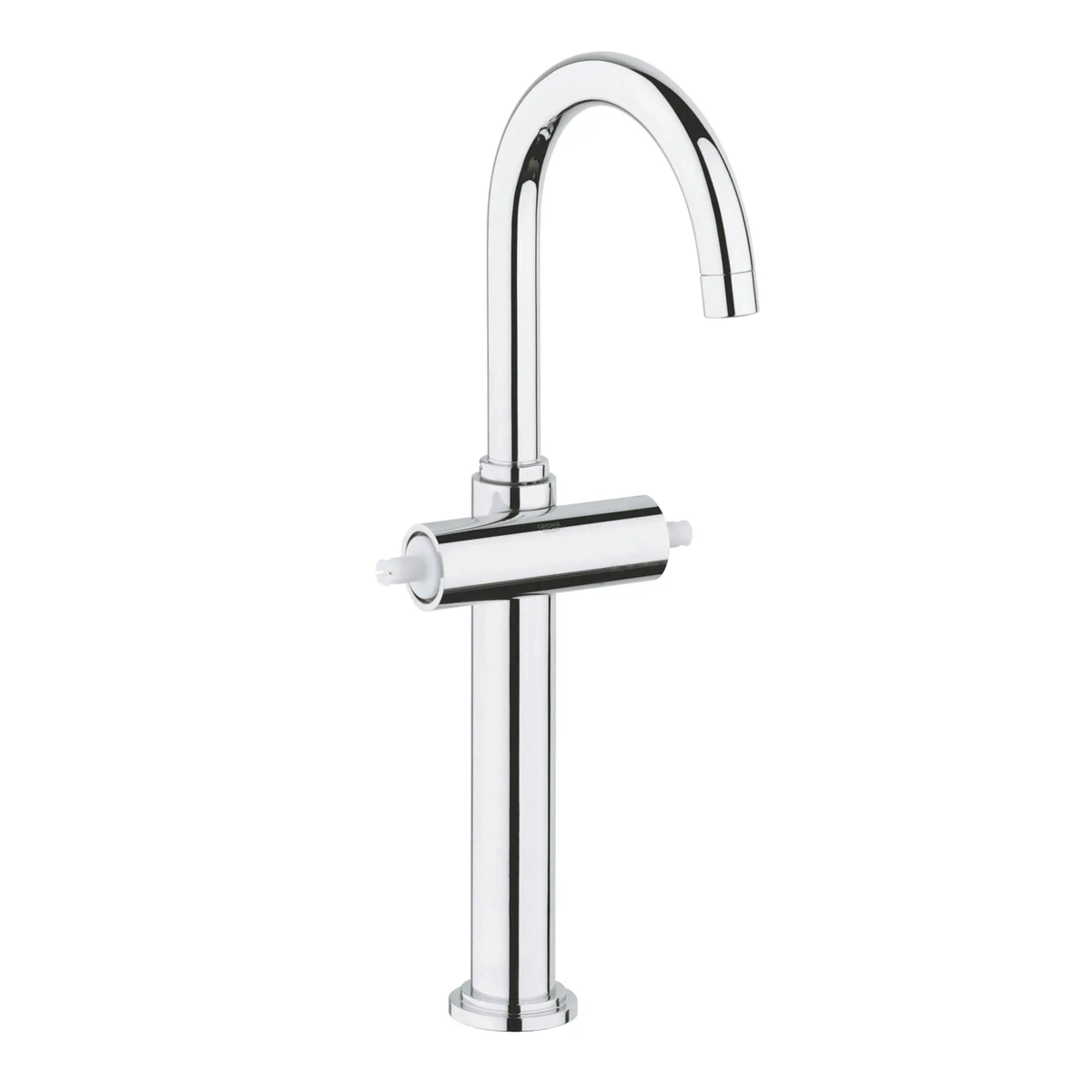 2-Handle Single-Hole High Arc Vessel Bathroom Faucet - 15 GPM