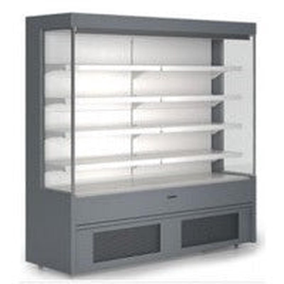 Plug in Grab Go Refrigeration Cabinet Color Black with RAL 9005