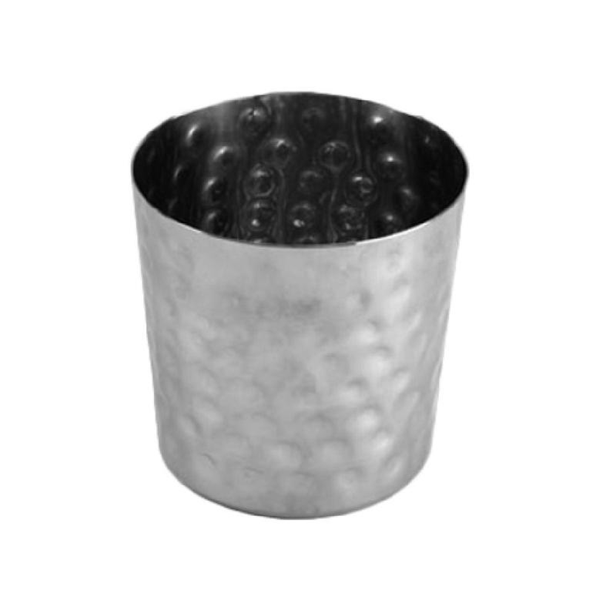 Thunder Group SLFFC003 13 Oz Stainless Steel Hammered French Fry Cup