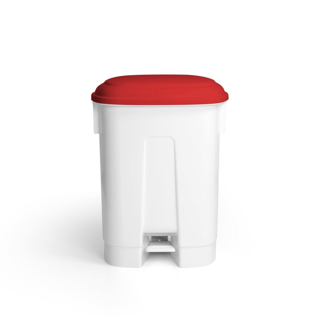 TTS CLEANING DERBY XL TRASH BIN RED LID 60 LITRE