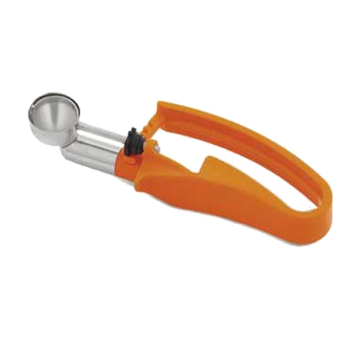 47404 Vollrath 100 (33 Oz) Orange Squeeze Handle Disher
