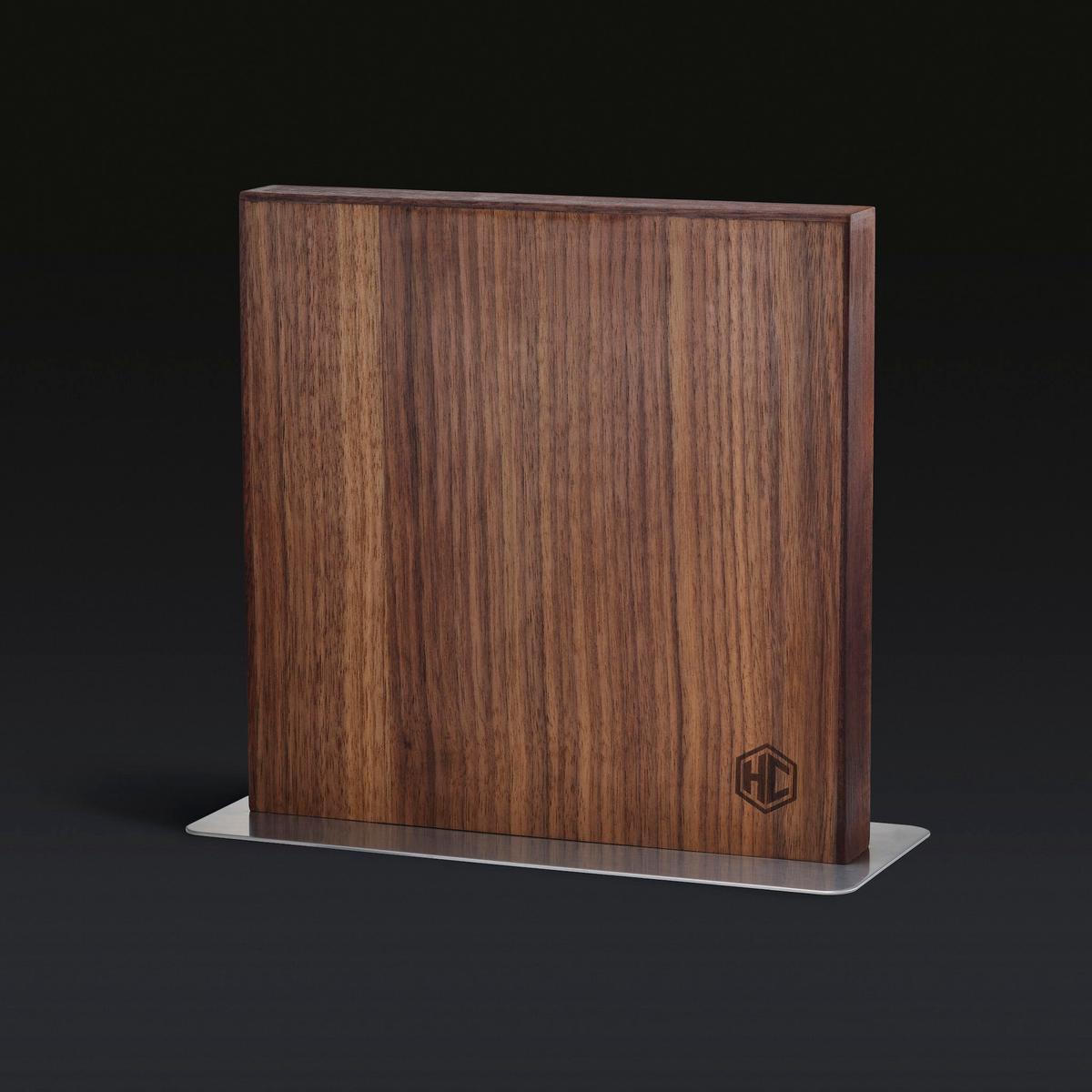 Magnetic Knife Block Walnut