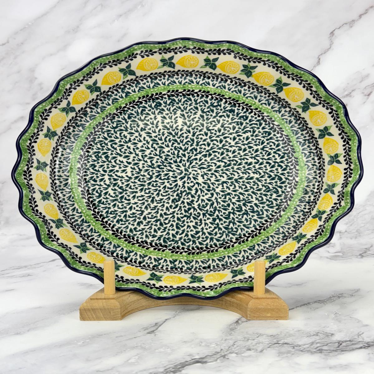 Ruffled Pie Plate Round Baker - Shape 636 - Pattern 2749