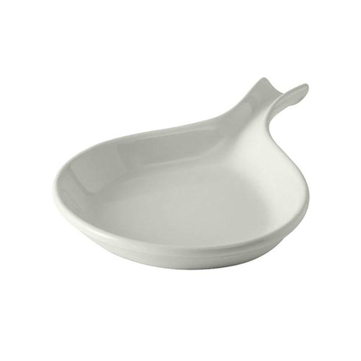 BWP-100 Tuxton DuraTux 12 Oz White China Fry Pan Server