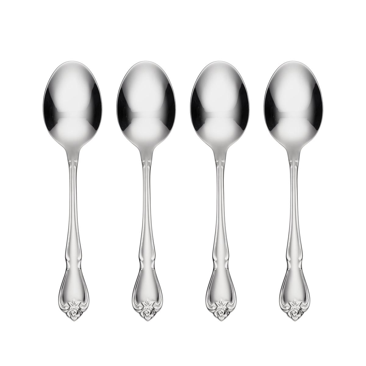True Rose Everyday Flatware Dinner Spoons Set Of 4
