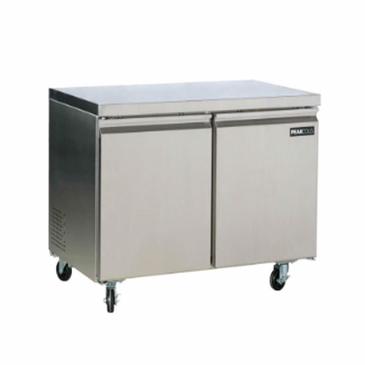 FREEZER COUNTER WITH 2 DOOR AND 4 SHELVES