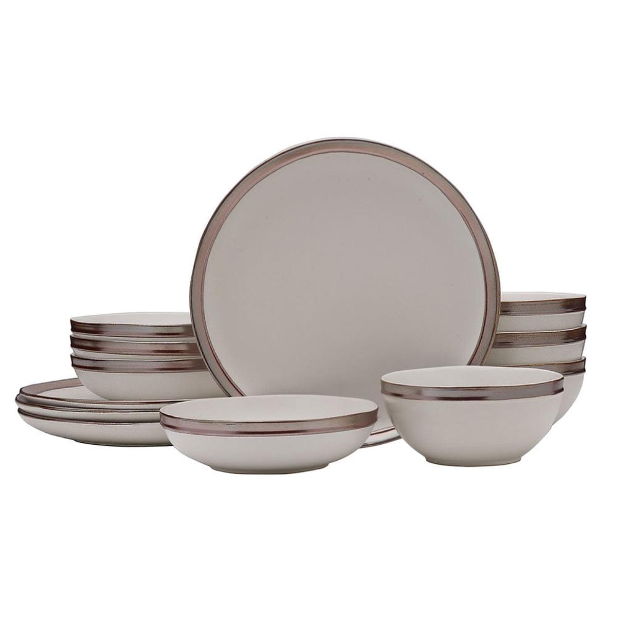 Miller White 12 Piece Dinnerware Set Service for 4
