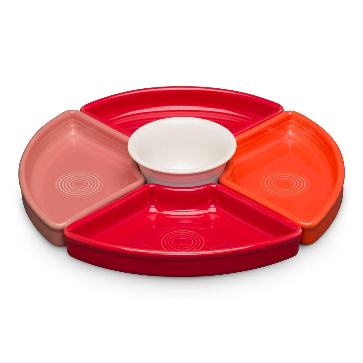 Sunset Horizon 5-Piece Mixed Colors Entertaining Set 8 15 Inch