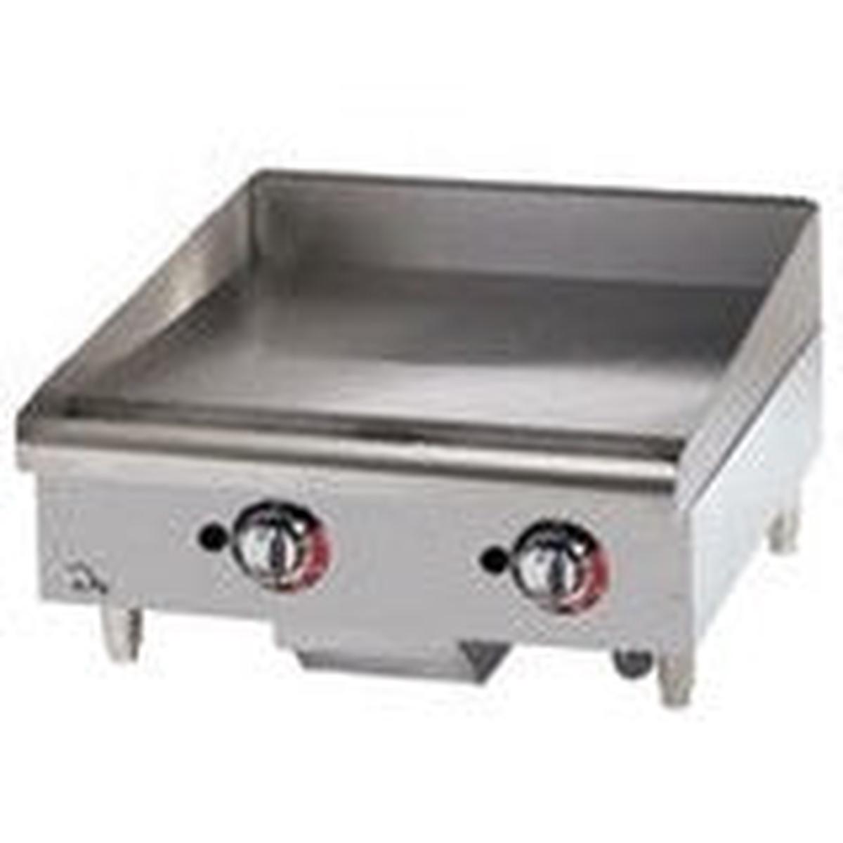 24 (61CM) HEAVY DUTY GAS GRIDDLE COUNTERTOP THERMOSTAT CONTROL