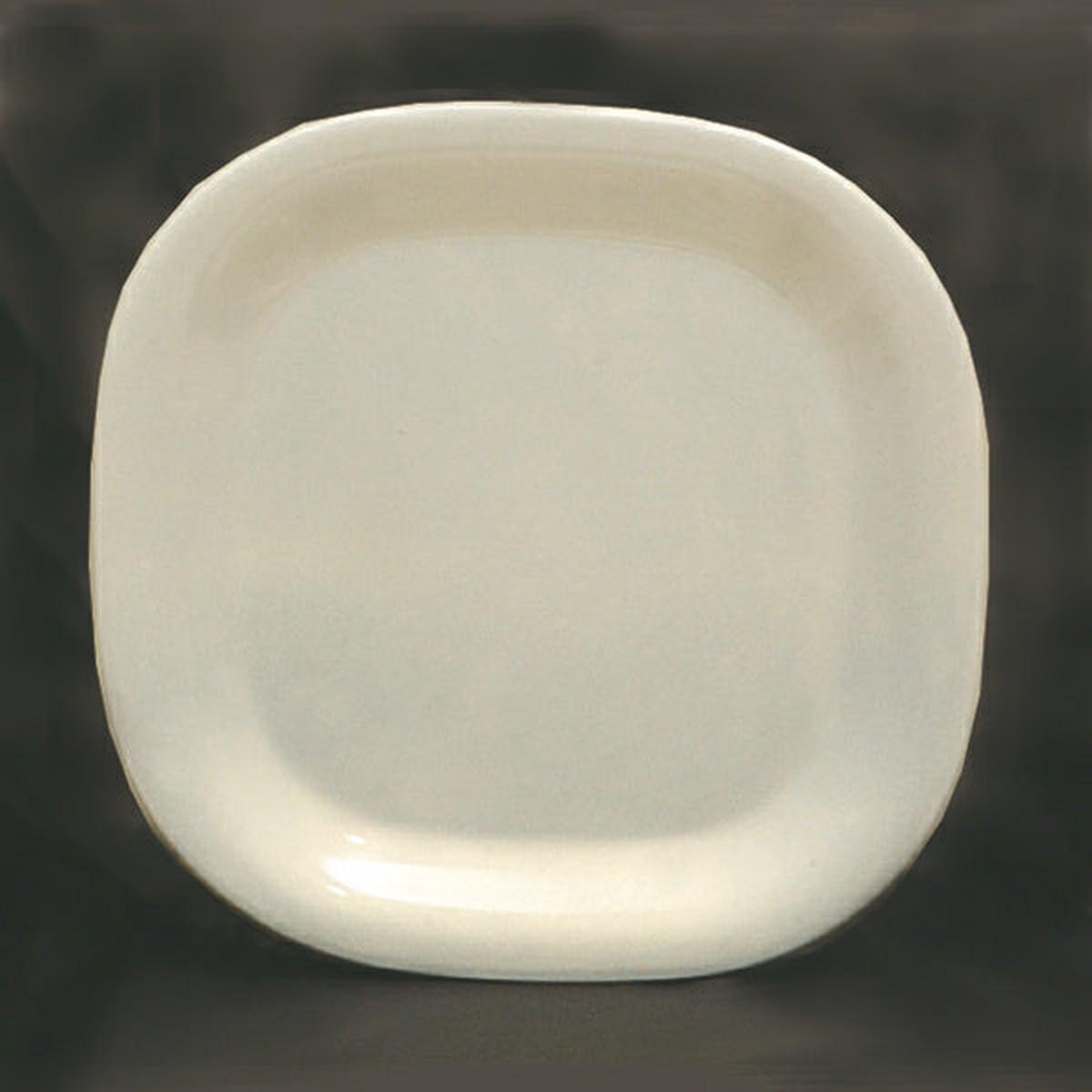 8-14 Melamine Round Edge Square Plate Passion Pearl