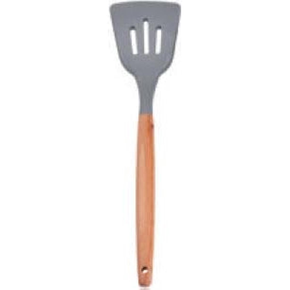 SILICONE NYLON BLADE UTENSILS WBEEHCH WOOD HANDLE TURNER 12 - 35 (320MM)