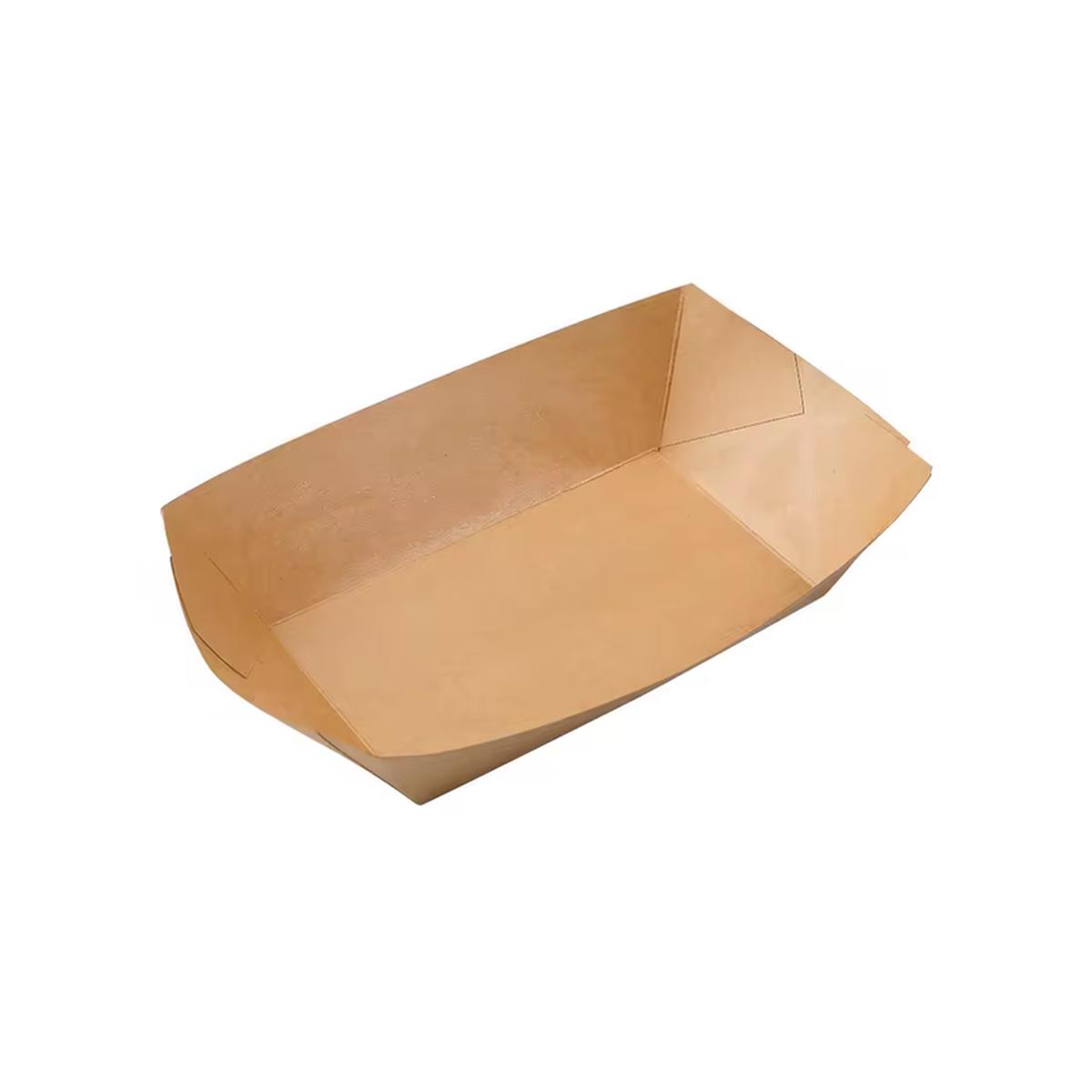 2LB Kraft Paper Tray with PE Liner 1077041mm 1000cs