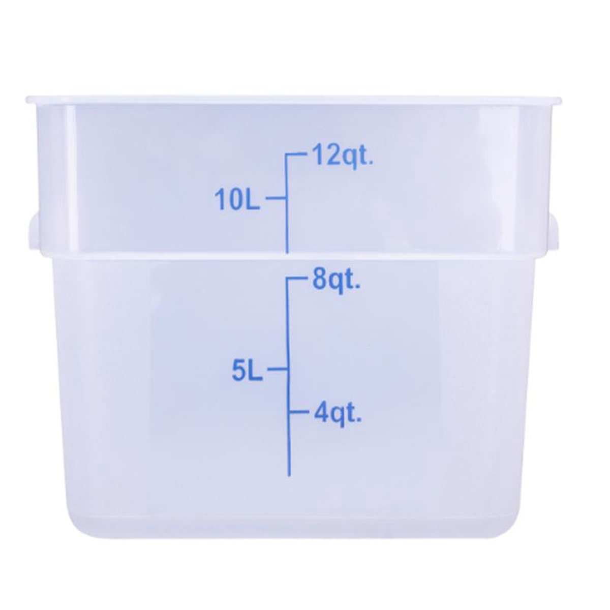 ESC12T Cresco Resco Food Storage Container 12 Qt Square Translucent