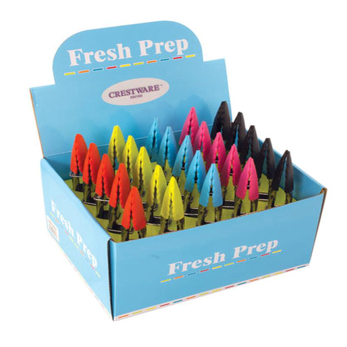 Kn100 Ea Crestware Tong 78221 Silicone Color Tip Assorted Colors