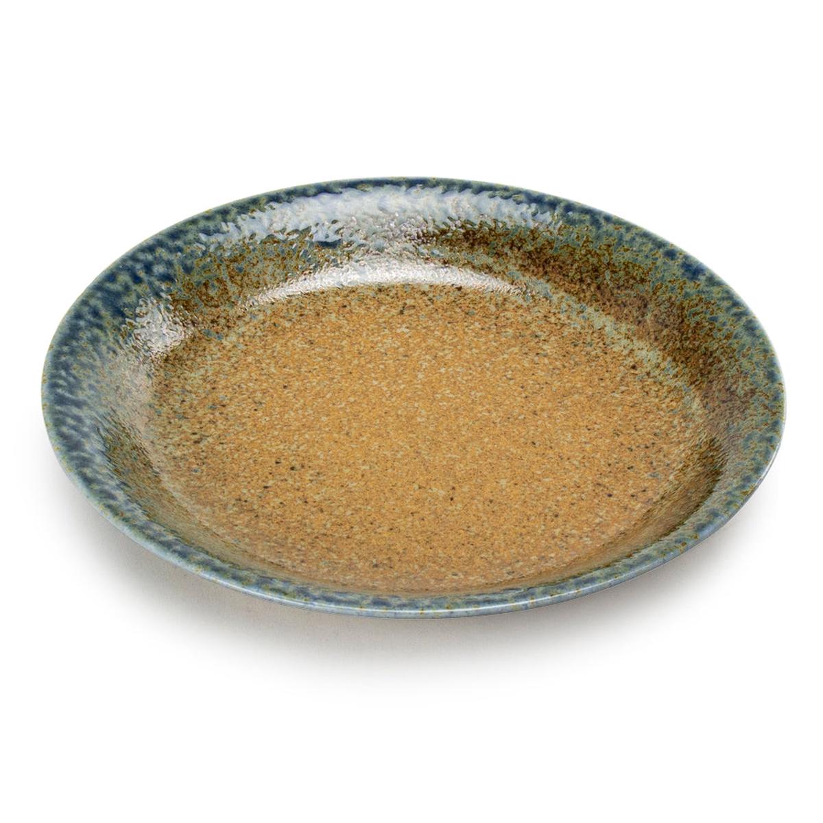 Stony Round Plate 9-12 BlueBrown