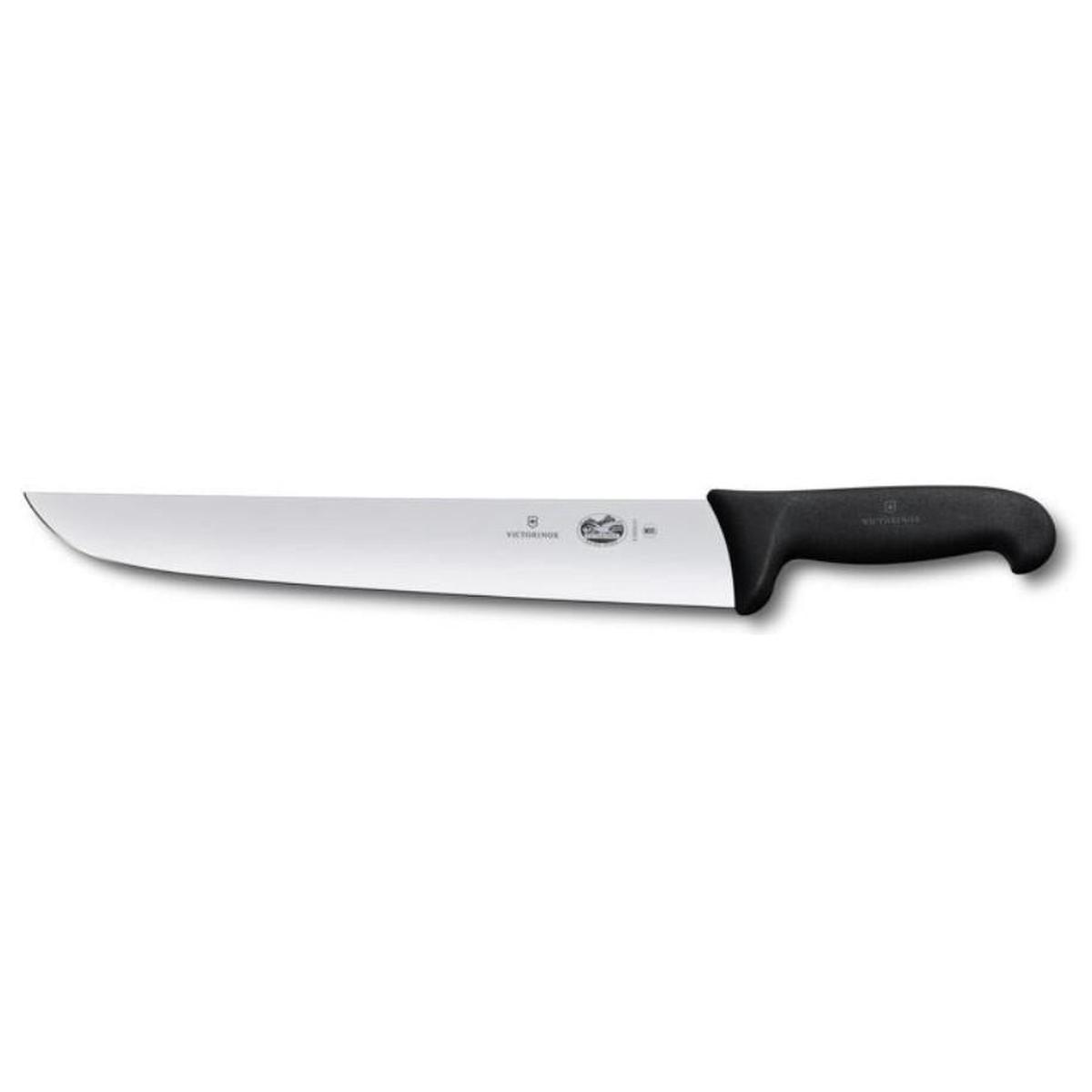 VICTORINOX BUTCHER KNIFE BLACK FIBROX HANDLE - 20 CM