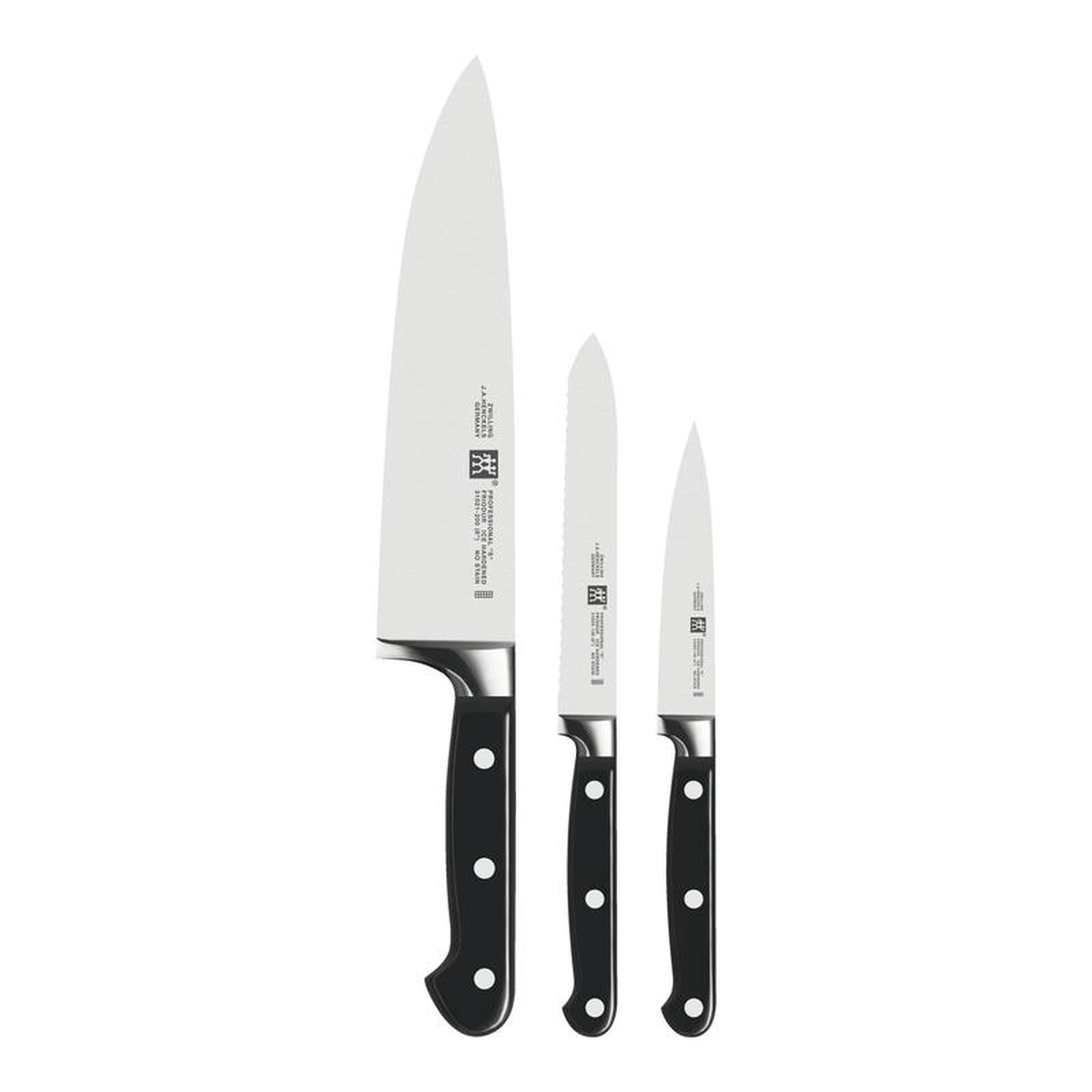 35645-001 Zwilling 3-Piece Pro 8221S8221 Starter Knife Set